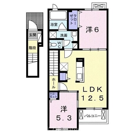 フェリーチェ六条Ａの物件間取画像